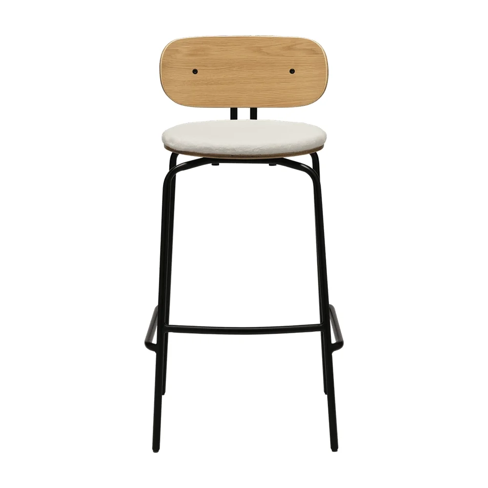 Umage, Curious Barstol Eg/Sort Teddy White