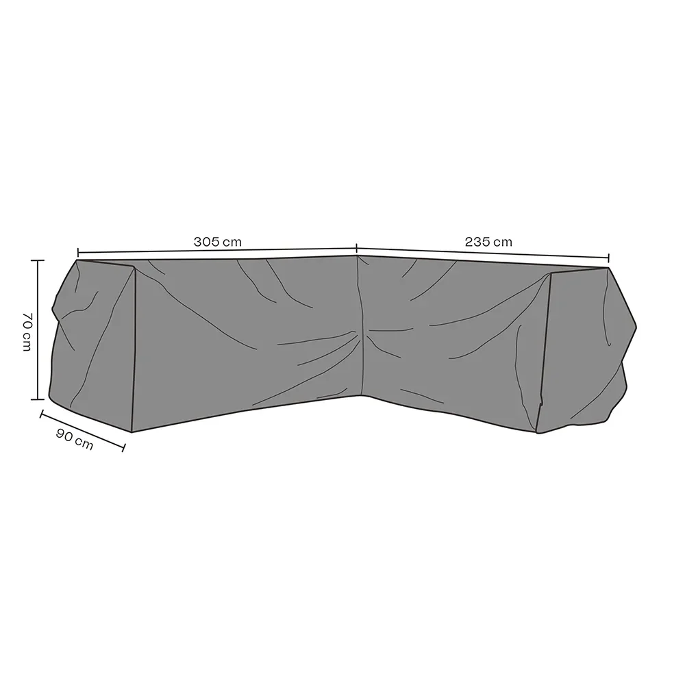 Brafab, Møbelbeskyttelse Hjørnesofa 235/305x70 cm Premium