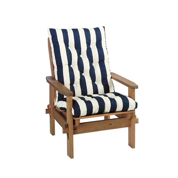 Högvik Høj Flockpude Blå