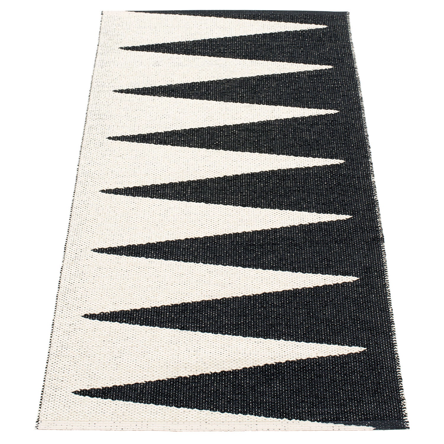 Pappelina, Vivi tæppe 70x150 cm black / vanilla