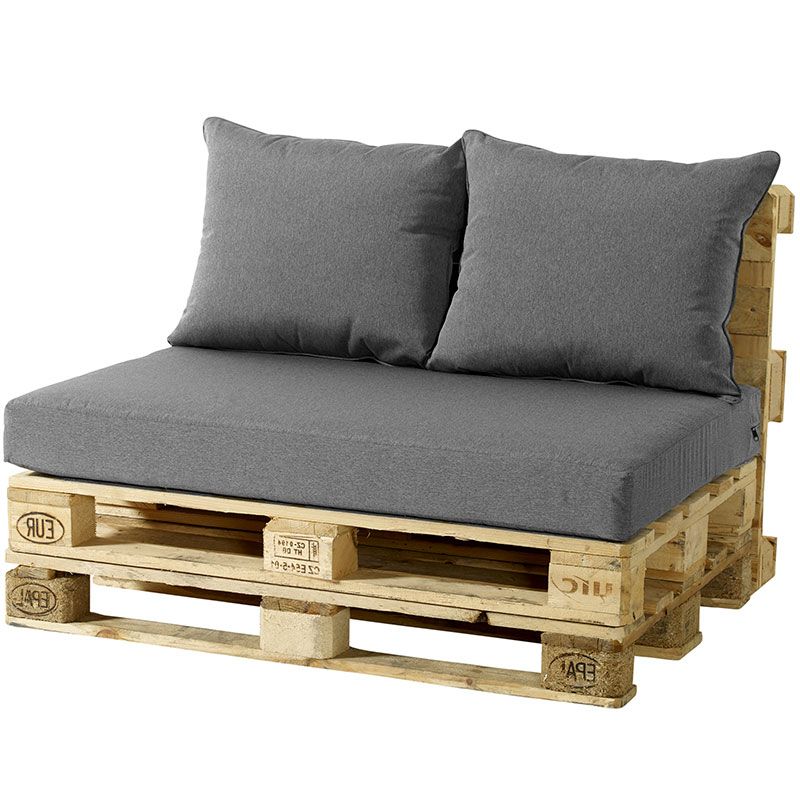 Palle siddepude 120x80 cm Kulgrå
