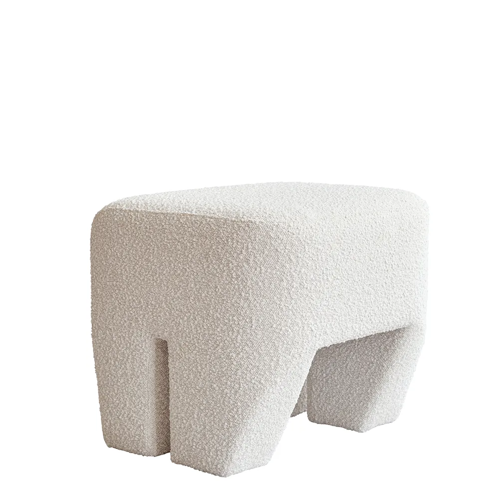 Sculpt skammel - Off White