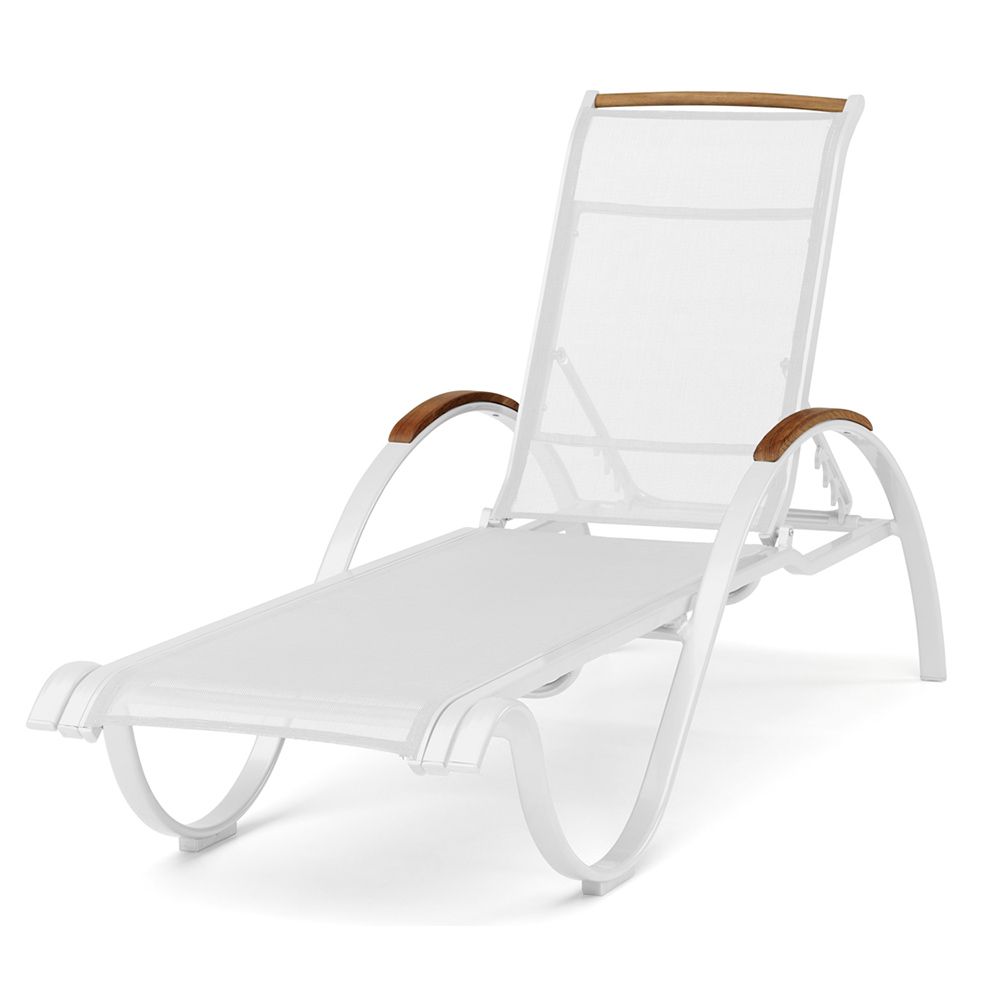 Hillerstorp, Nydala Solstol Hvid/Hvid Teak