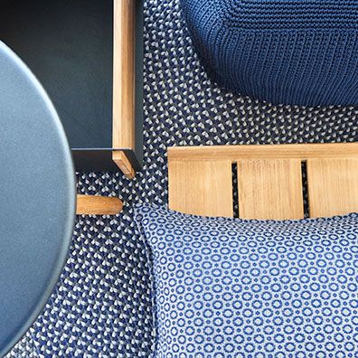 Divine pyntepude 50x50 cm Blue