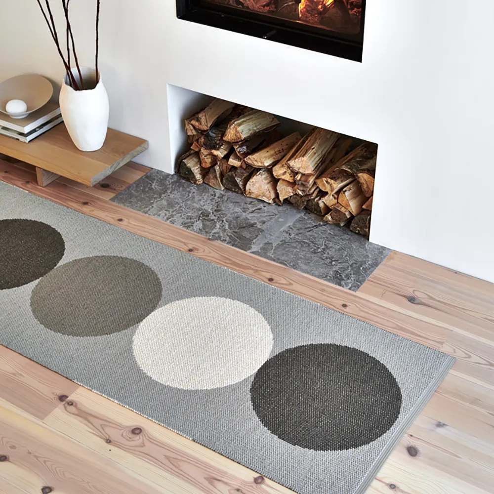 Otto Clay / Background Linen tæppe 70 x 140 cm