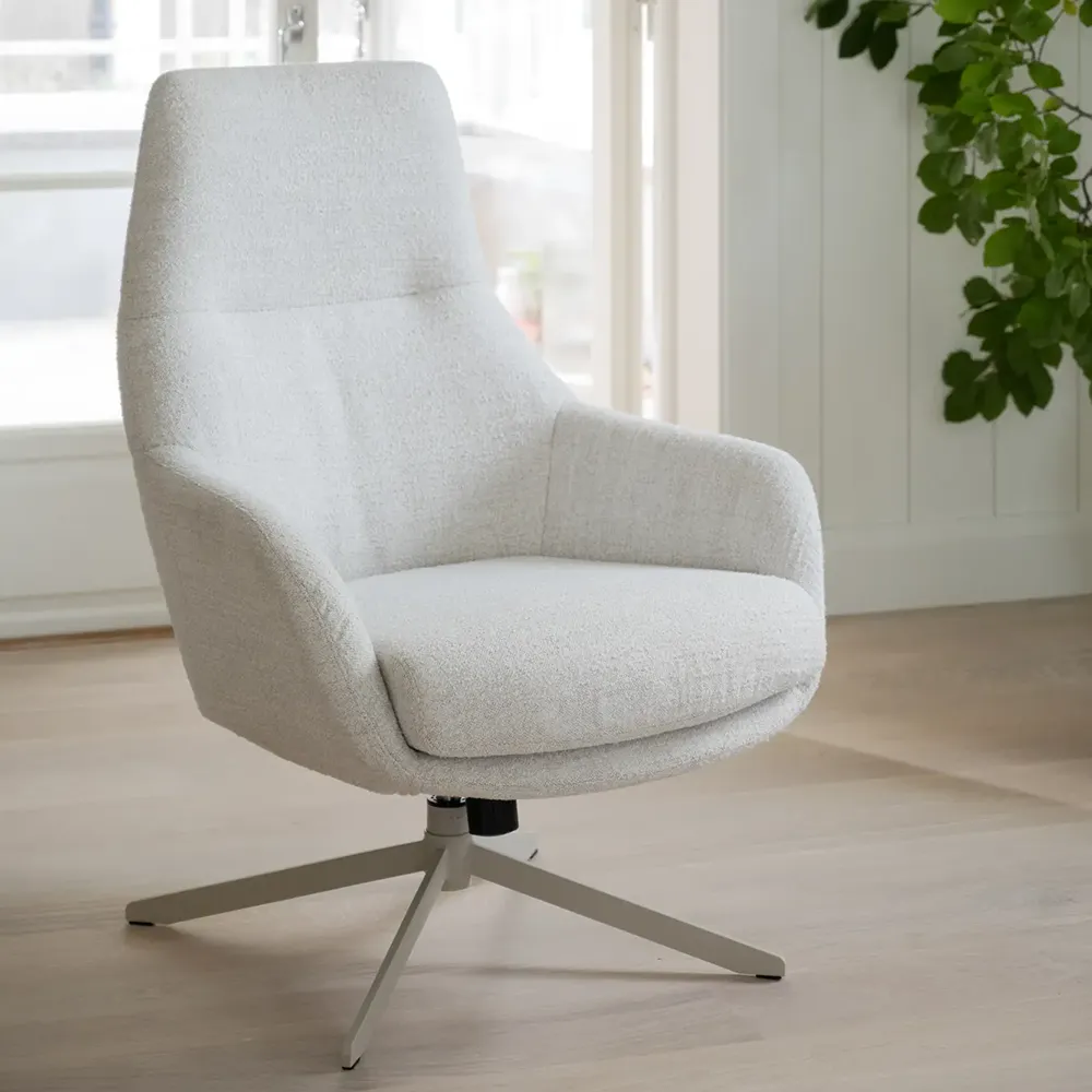 Conroe svingbar lænestol lys beige