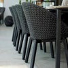 Peacock Armlænssstol Sort Alu