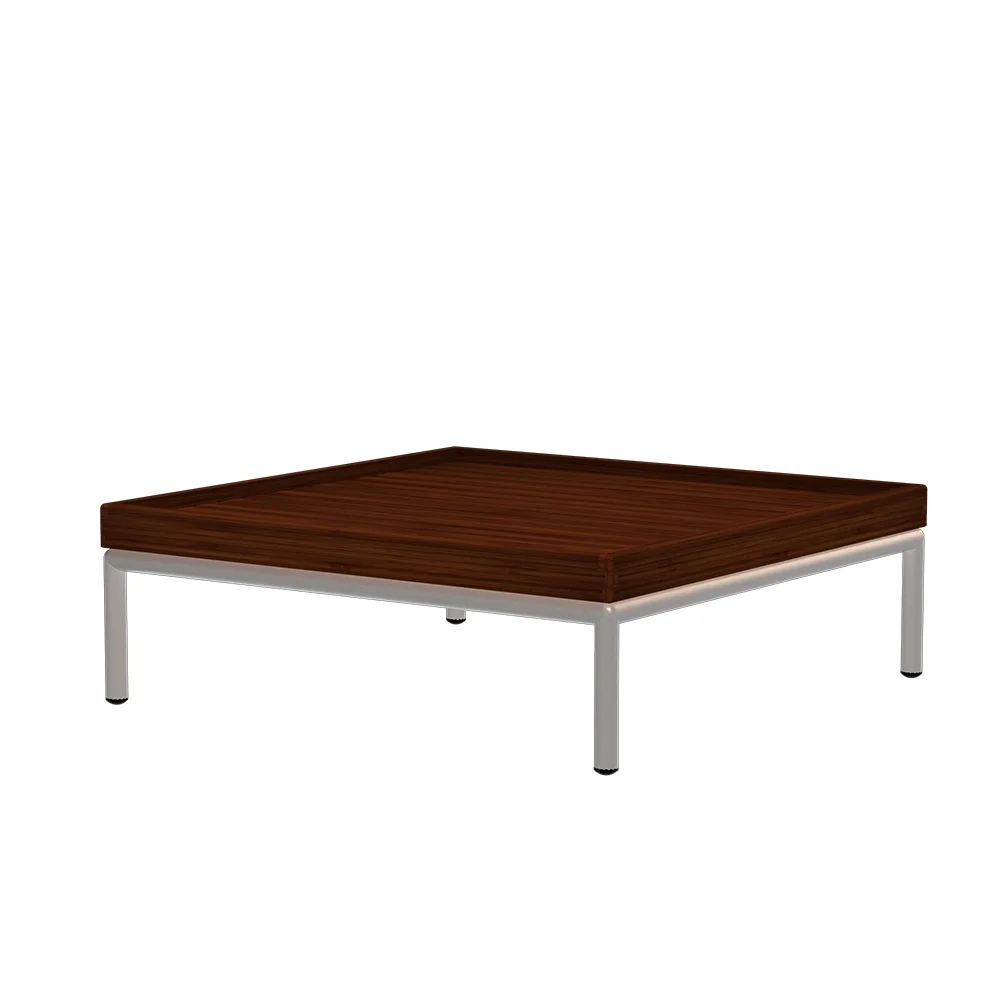 LEVEL Sofabord 81x81 cm Bambus/hvid