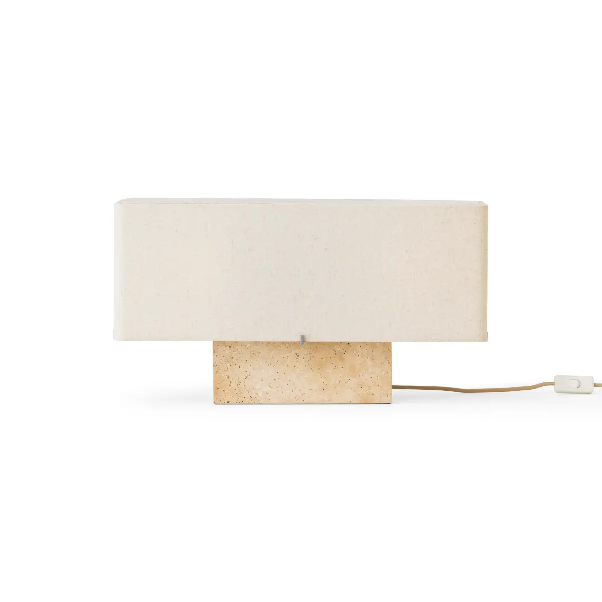 Audo CPH, Nonna Bordlampe Travertin Sand/Tekstil, Sand H30 cm