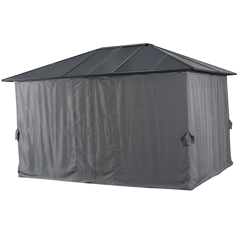  Scopello pavillon 300x400 cm antracit/grå 