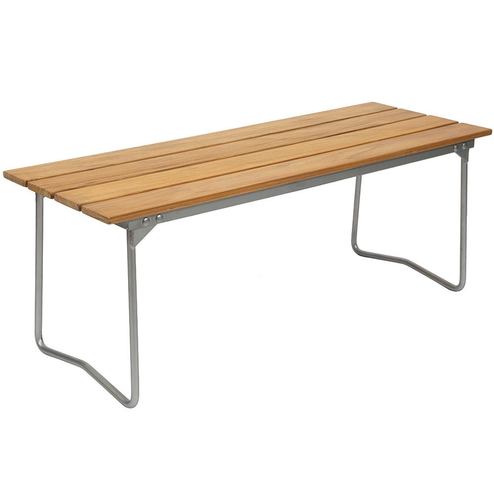 Grythyttan Stålmöbler, Bænk 8 Teak Grythyttan Stålmöbler