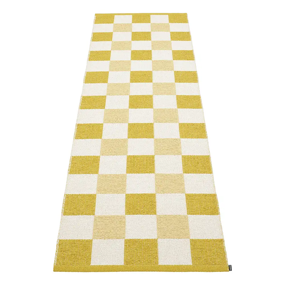 Pappelina, Pix tæppe 70x240 cm Mustard/Vanilla/Pale Yellow