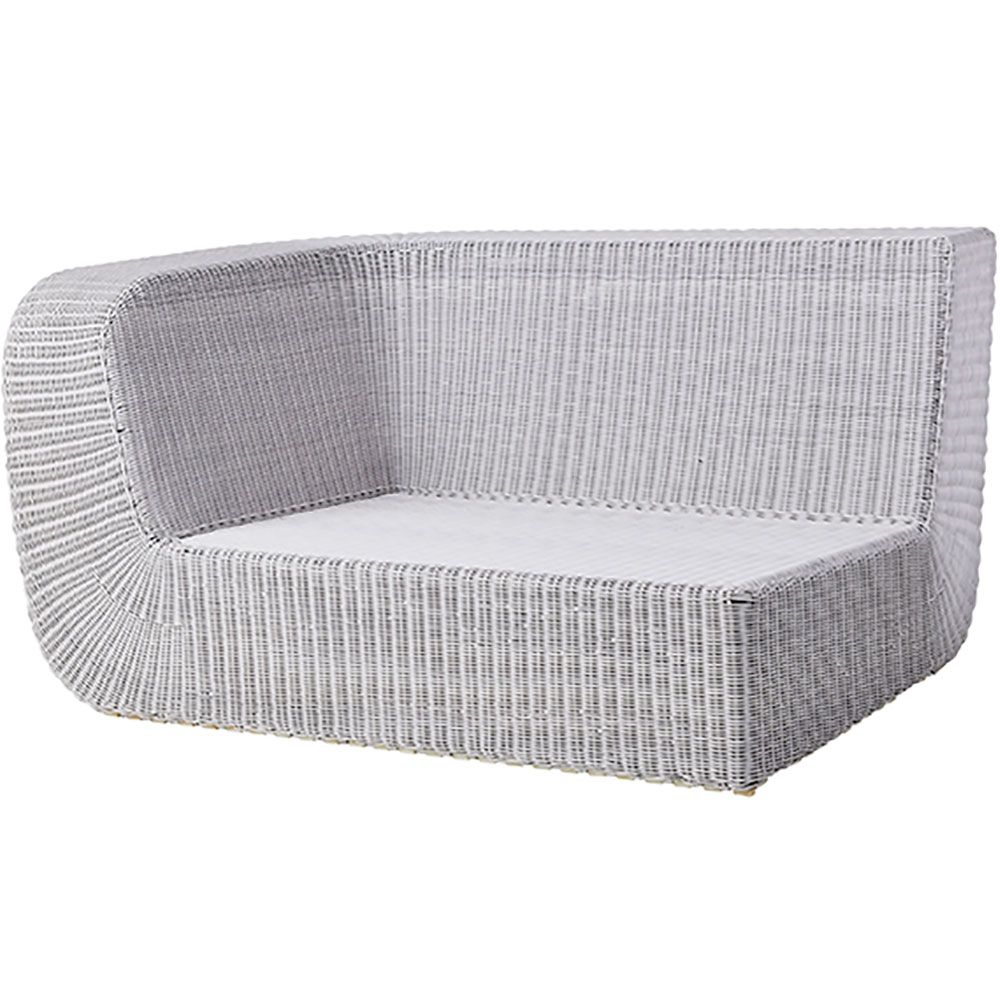 Cane-line, Savannah højre modul, hvid syntetisk rattan