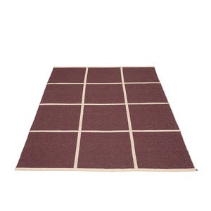 Vævet Tæppe Criss Burgundy 180x260 cm