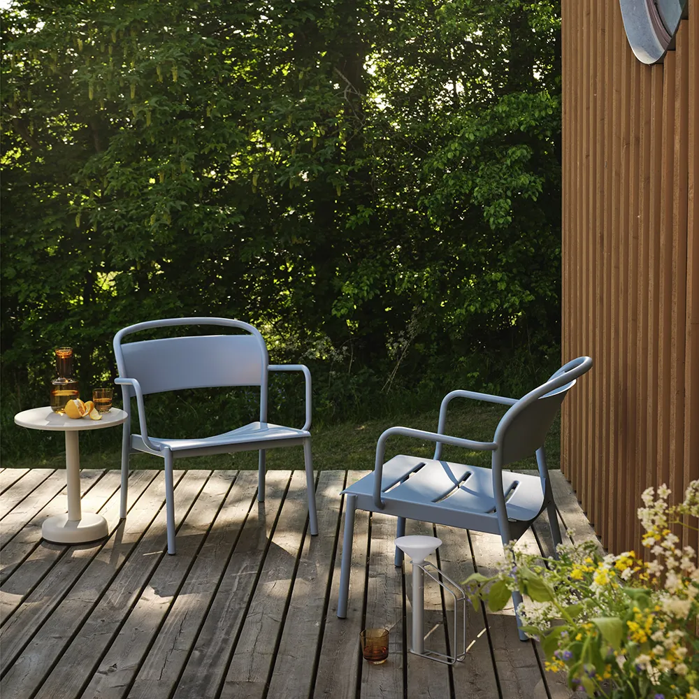 Linear Steel Lænestol Burnt Orange 