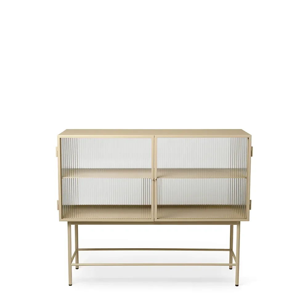 Haze Sideboard - Reeded glass - Cashmere