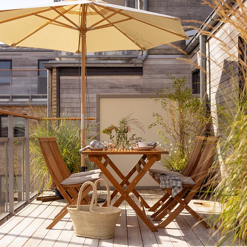 Turin Spisebordsstol Natur Teak Brafab