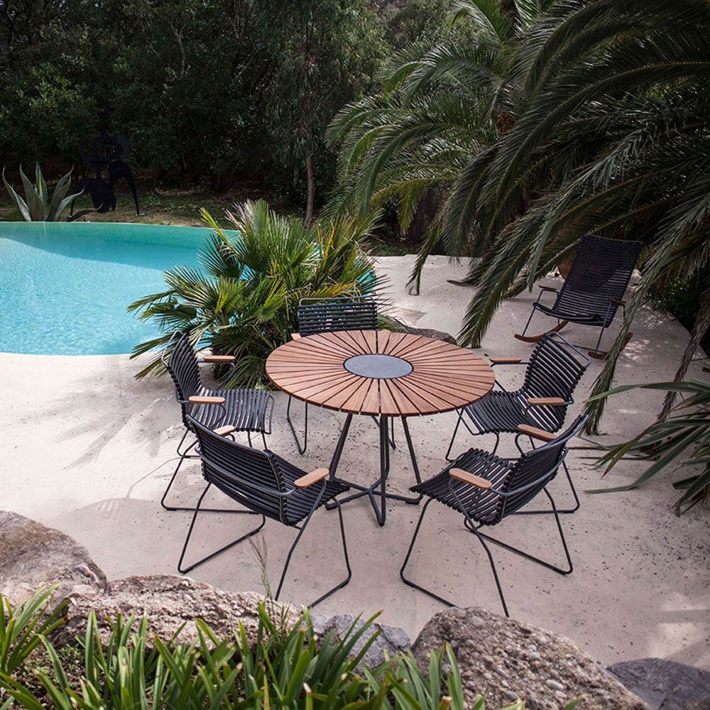 Click lænestol sand/bambus