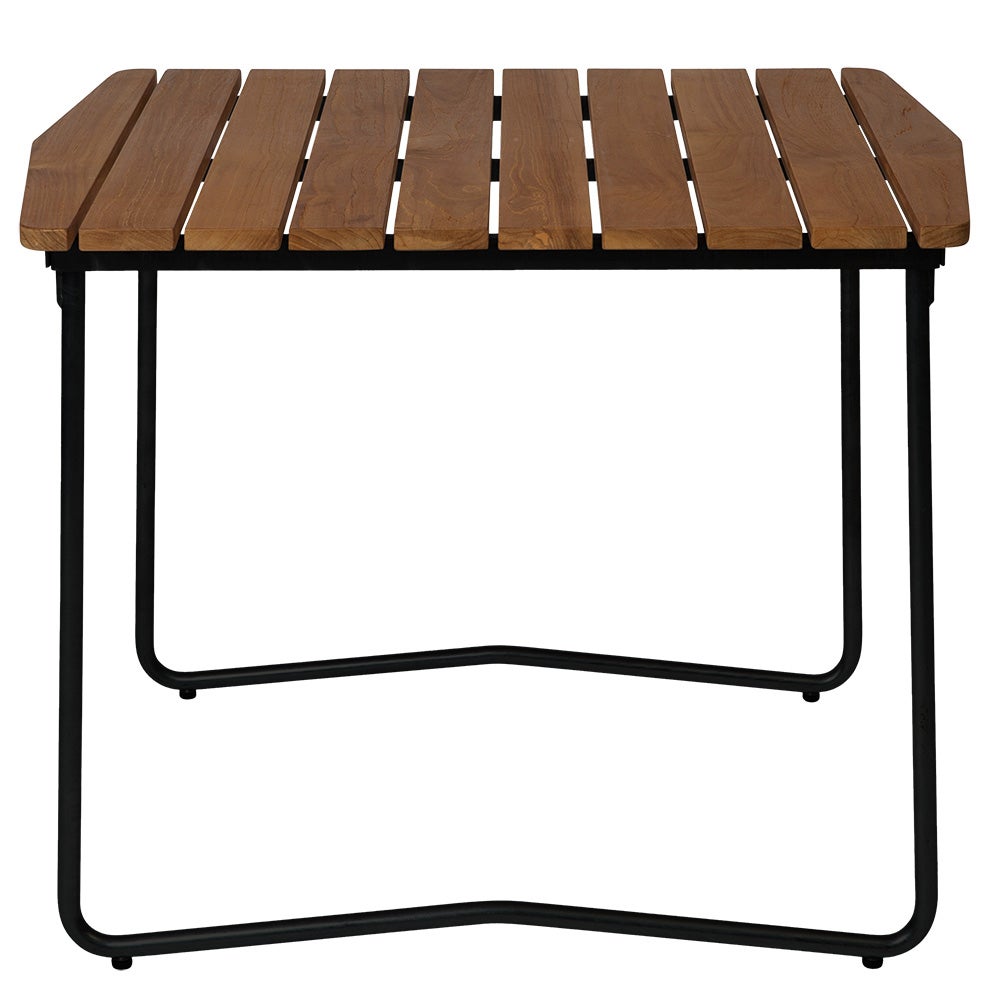 Bord B31 84 Ubehandlet teak / sort stel