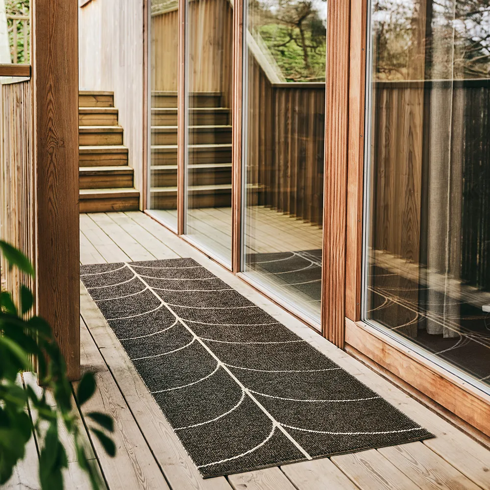 Leif Dark Brown/Cream 70 x 180 cm teppe