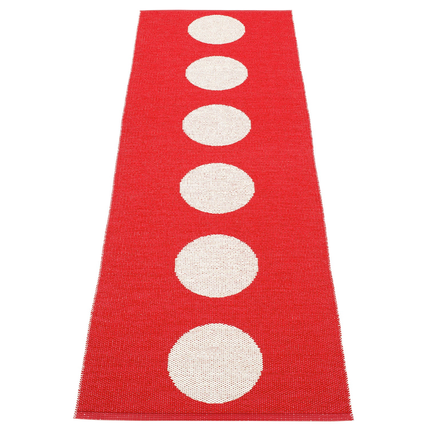 Vera tæppe 70x225 cm red / vanilla 