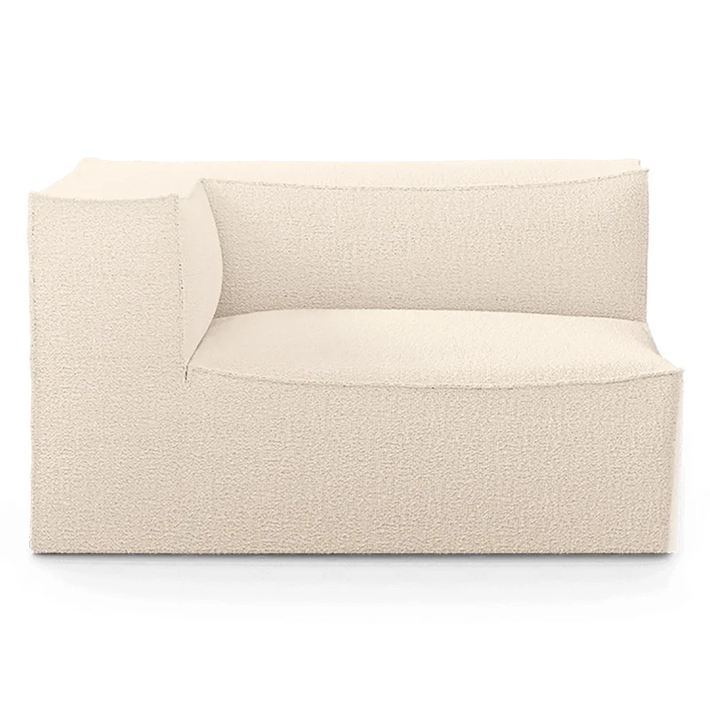 Ferm Living, Catena Sofa Armrest Left L400 - Wool Boucle - Off-white