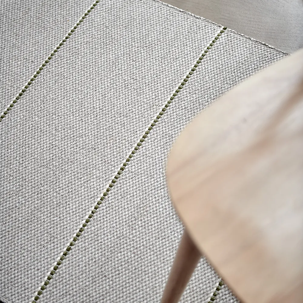 Lea tæppe Linen/Pine/Vanilla 70 x 375 cm