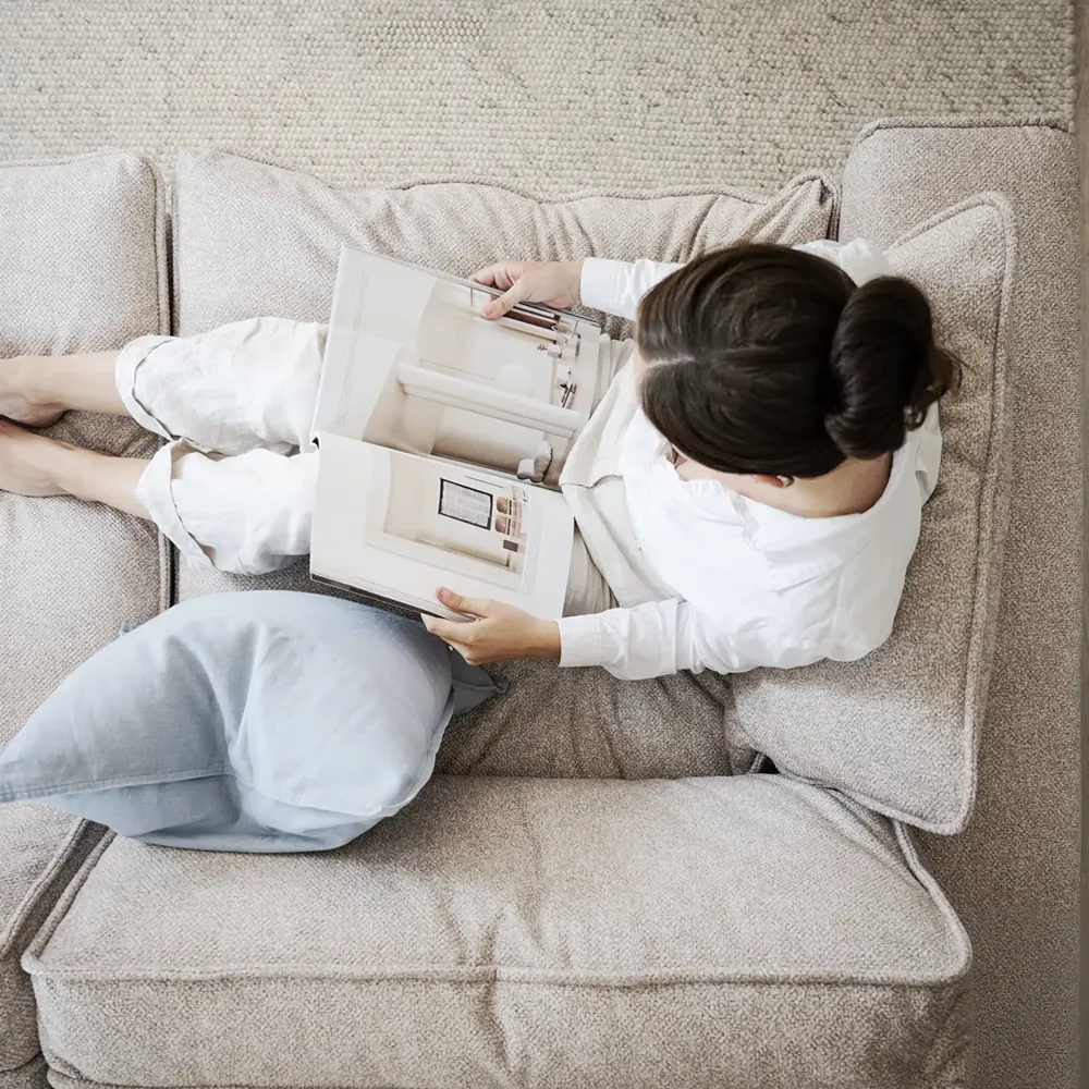 Rawlins sofa 3-personers stof Bobby beige