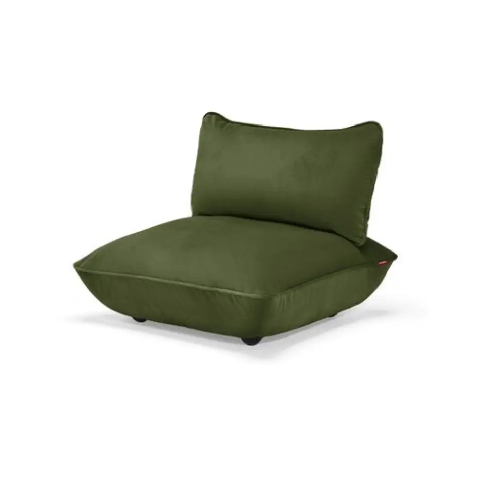 Fatboy, sumo seat velvet sofa modul recycled deep green