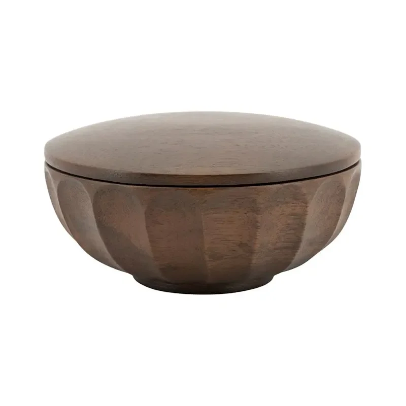 Storage bowl Yori small 13,7x13,7x6,5 cm Mangotræ dark brown