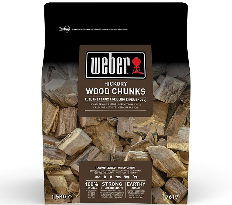 Weber, Røgtræ Chunks Hickory 1,5 kg Weber