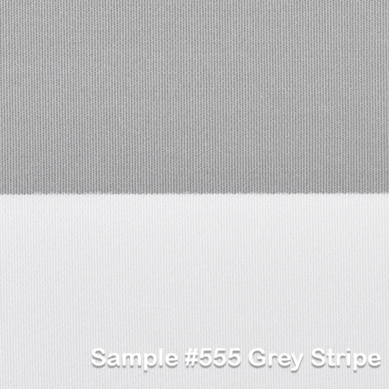 Fortero 350x350 cm parasol alu Cat.5 555 Grey Stripe