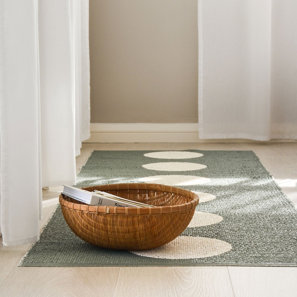 Vera tæppe 70x300 cm army / vanilla 