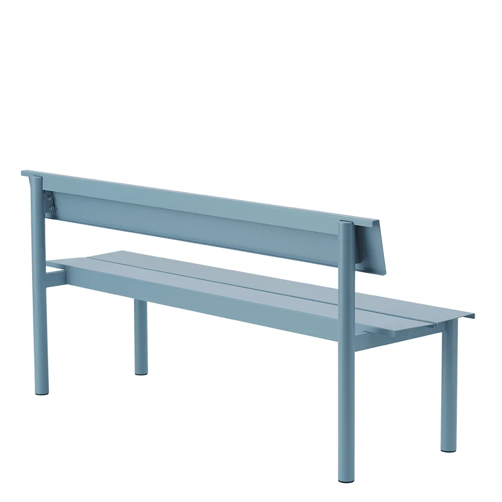 Stålbænk 170cm Linear Steel Pale Blue