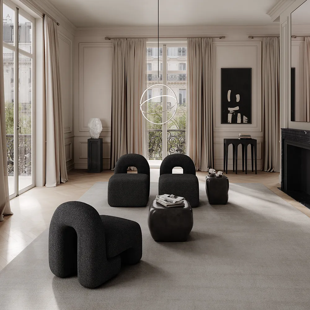 Daiku Lounge Lænestol - Dyb Taupe