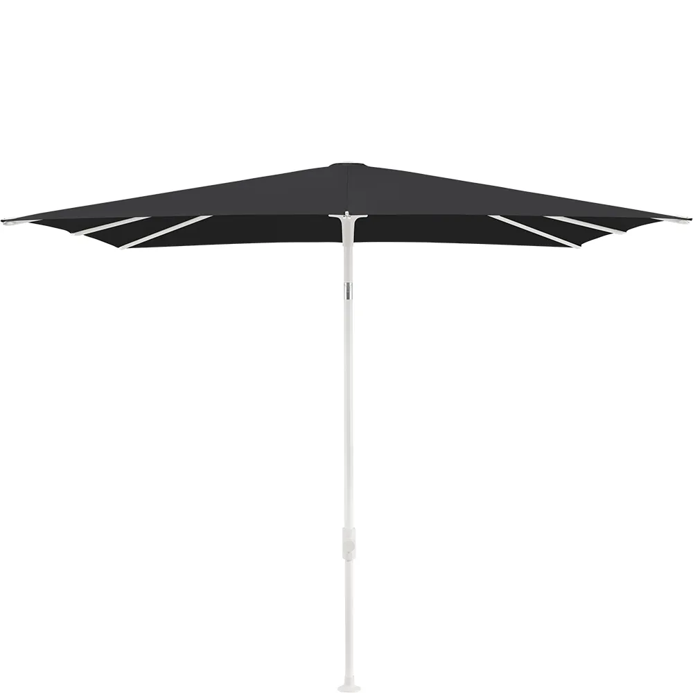 Glatz Smart parasol 200×200 cm matt white Kat.4 408 Black