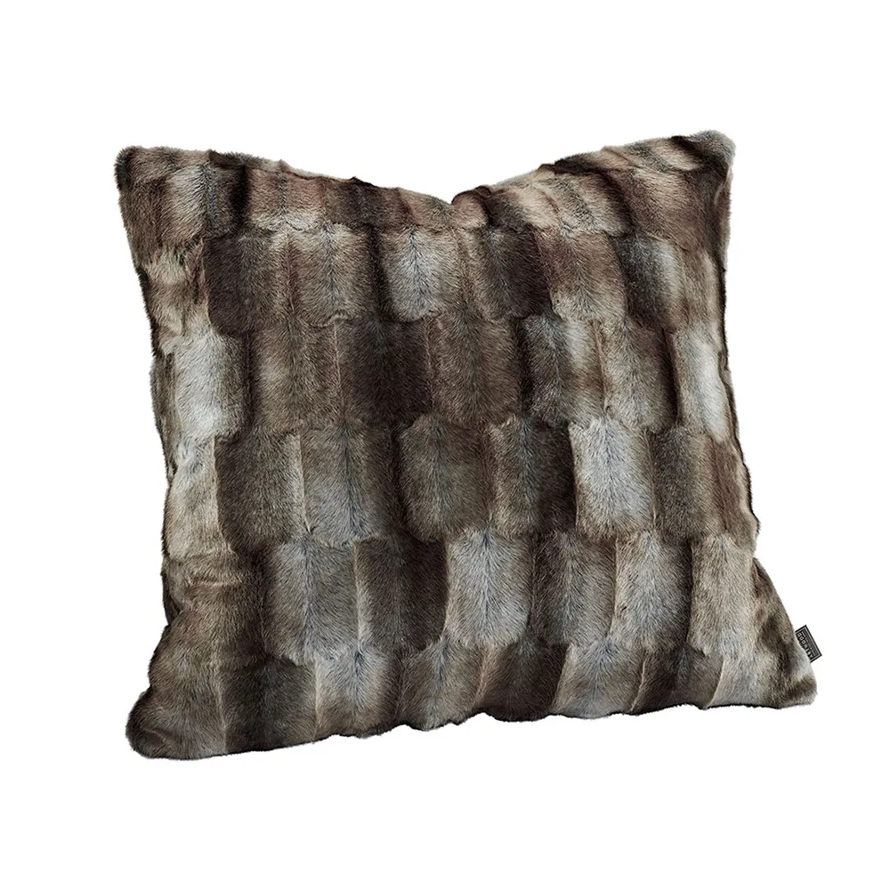 Artwood, BELMONT Pudebetræk Grey/Simply Greige med vævet bagside 60x60 cm