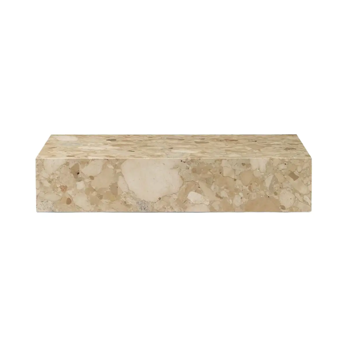 Audo CPH, Plinth sofabord, lavt, sten, Kunis Breccia