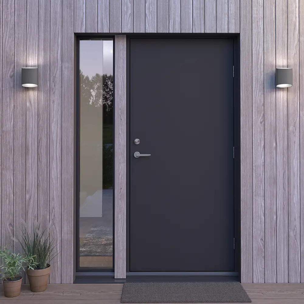 Sinne væglampe IP44 grafitstruktur LED