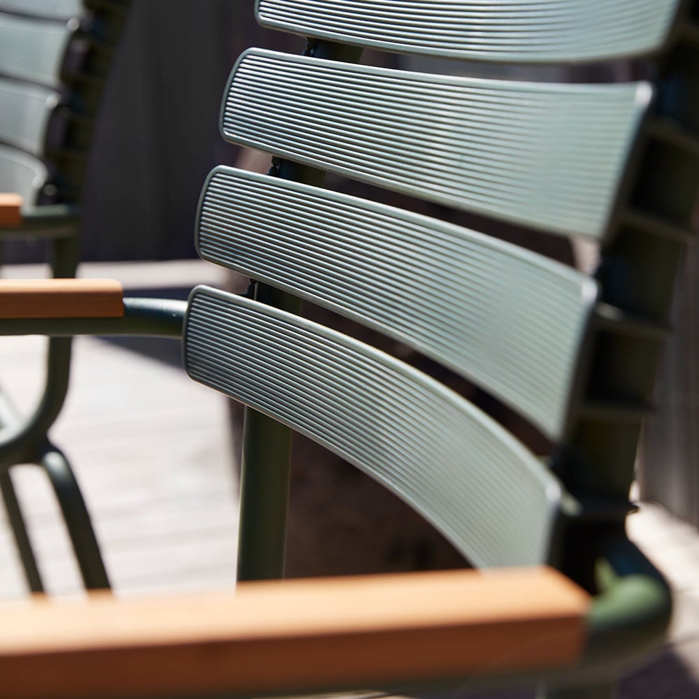 ReCLIPS spisestol Grøn/Grøn Aluminium-Bamboo