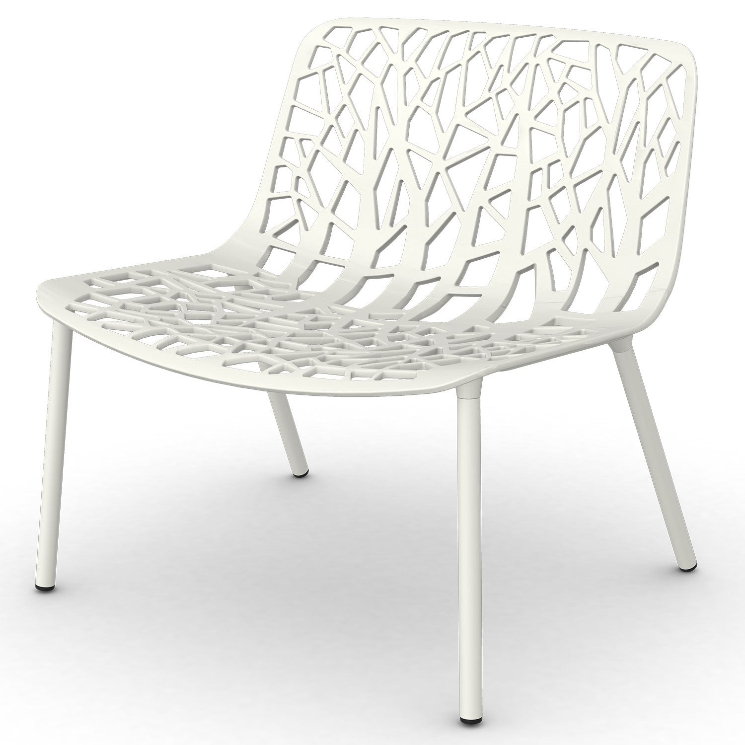 Fast, Forest loungelænestol White