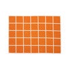 Vævet plaid i lammeuld Criss Pale Orange