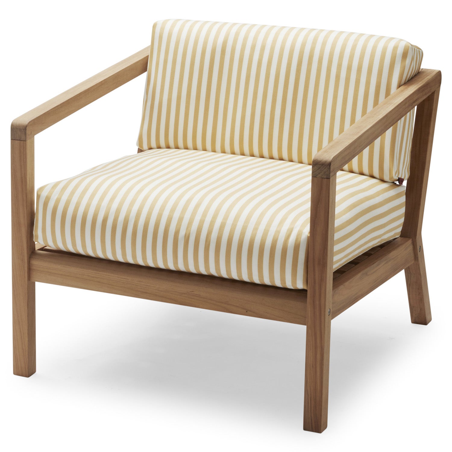 Skagerak, Virkelyst lænestol Golden Yellow Stripe Teak