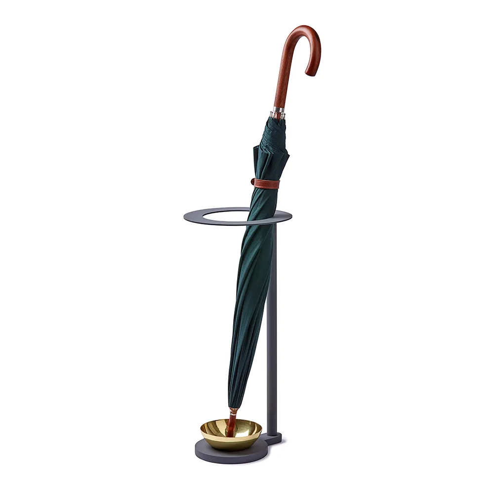 Klong, Monokel Umbrella Stand Möbler 52 cm Rustfrit stål, Messing Klong