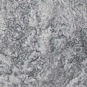 Curly tæppe, 2-sæt, 180 x 55 cm, koksgrå sølv