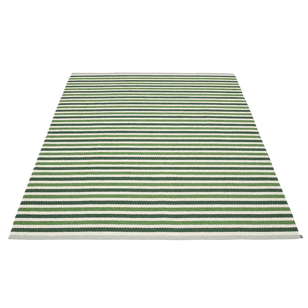 Pappelina Teo tæppe 180×260 cm Dark Green/Grass Green/Vanilla