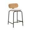 Curious Lav Barstol Eg/Sort Teddy White