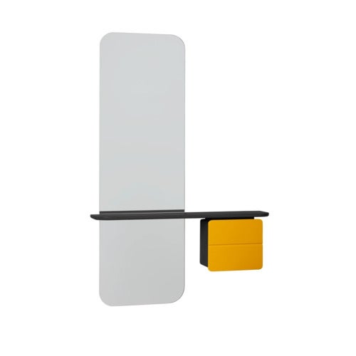 One More Look Spejl sort eg/ Saffron Yellow