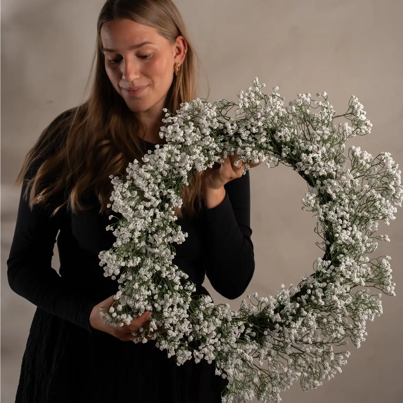 Brudeslørkrans hvid