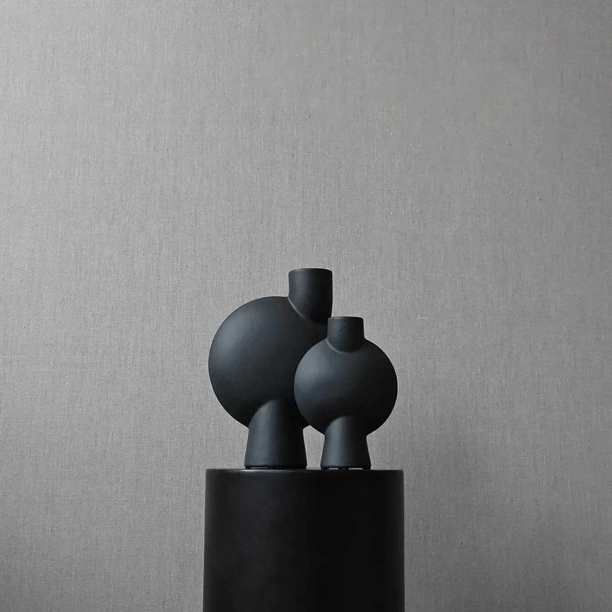 Håndmalet vase Sphere Bubl Mini Black H19 cm